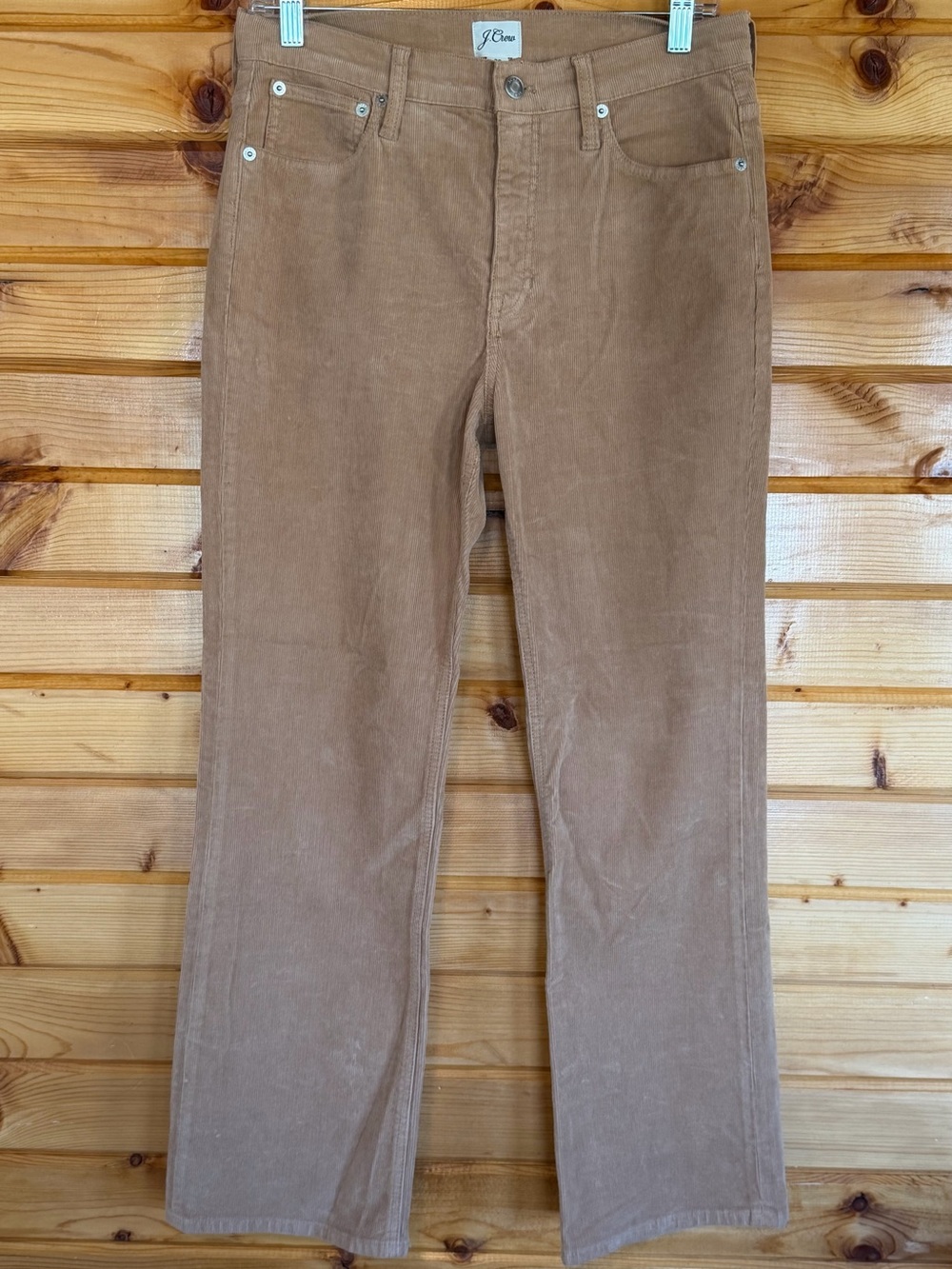 J. Crew Women’s Light Brown Corduroy Straight-Leg Pants